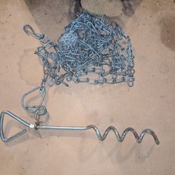 Dog Stake With Chain