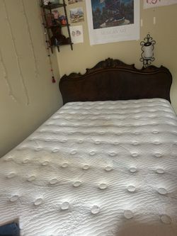 Full Mattress and Wood frame