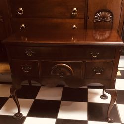 Vintage  Handcrafted  Shell Design Cabinet, Buffet,Sideboard , Server, Storage.