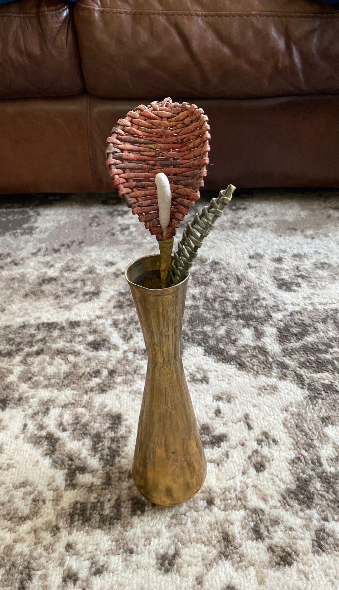 Vase with fake flower