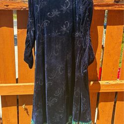 Blue Velvet dress includes trousers