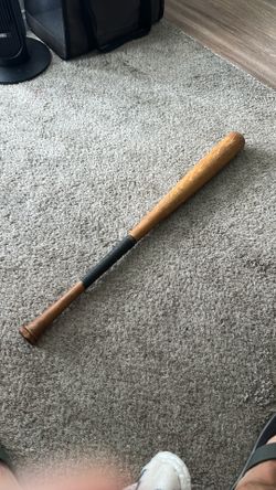 Wooden baseball bat