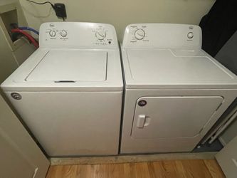 Roper washer and dryer white