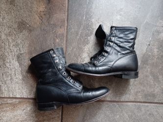 VINTAGE DEC 1998 KILTIE ROPER BLACK WOMENS BOOTS