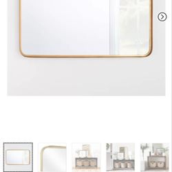 Mirror With Gold Frame