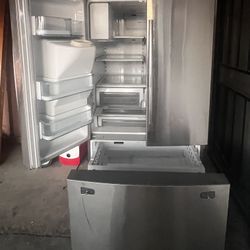 Refrigerator Stainless Steel Samsung Needs New Compressor 