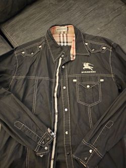 Burberry button up shirt