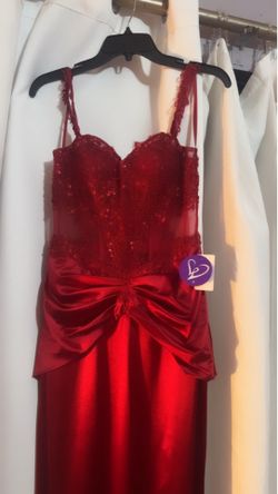 Dark Red Windsor Dress