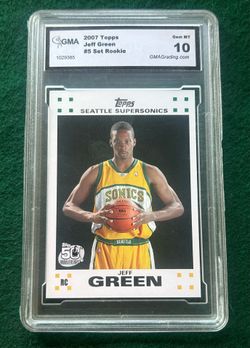 2007 Topps Jeff Green Rookie Card GMA 10