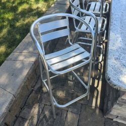 Four Outdoor Bar/ Barbecue Stools