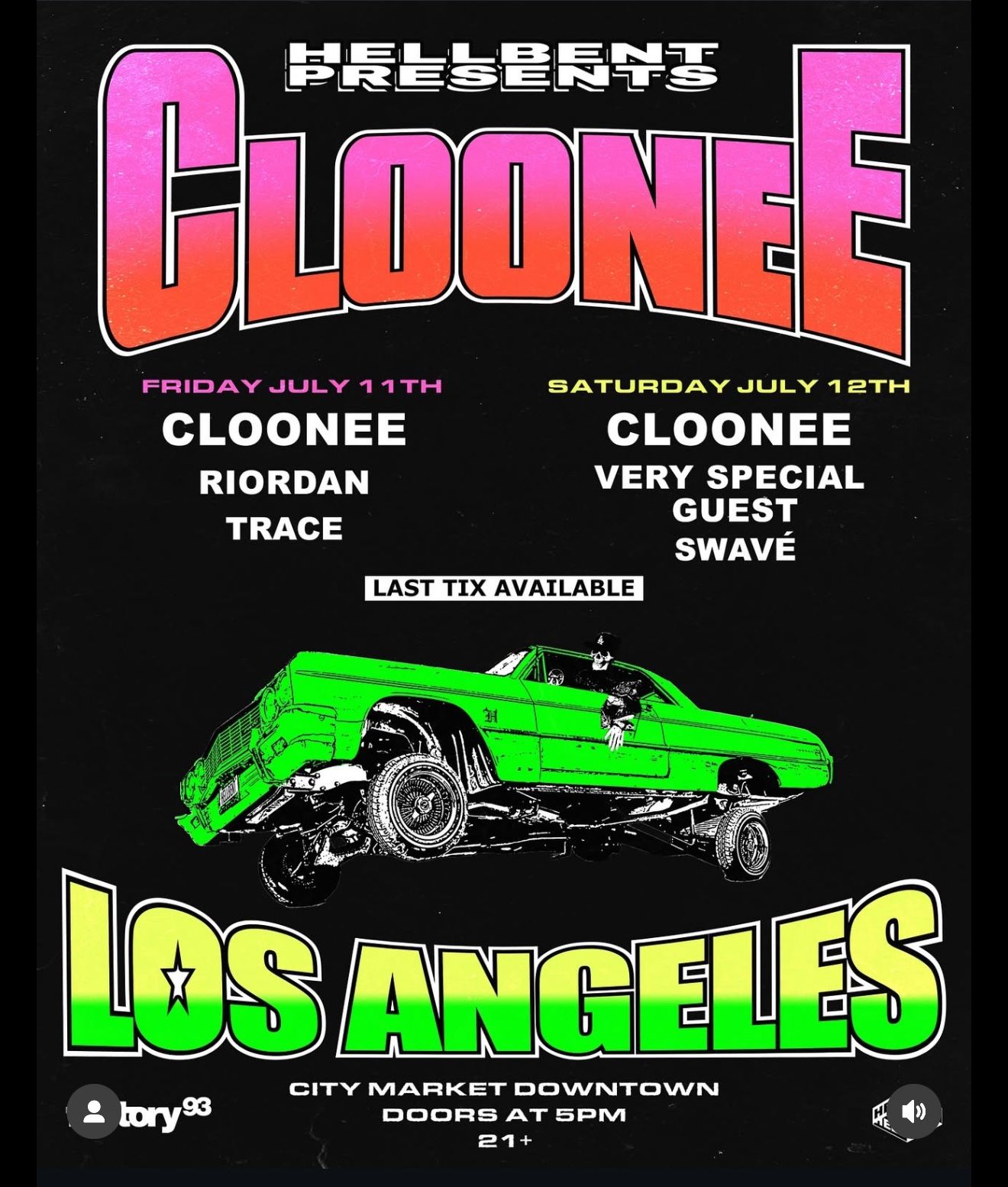 Cloone Friday Tickets 7/11