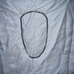 24” Sterling Silver 925 Italy Cuban Link