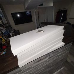 6 pcs WELLAND White Floating Shelves