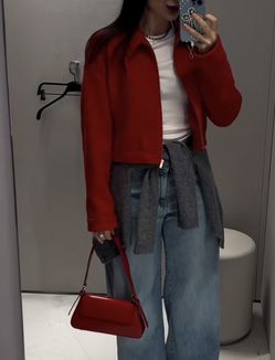 Zara Red Jacket Style 