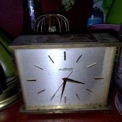 Swiss 1970's Vintage IMHOF Clock Solid Brass