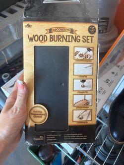 Wood burning set