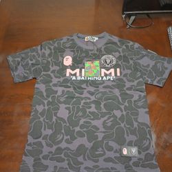 BAPE x Inter Miami CF Camo Tee 'Black' 