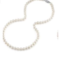 18in 6.0mm Pearl Necklace 