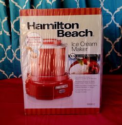 Hamilton Beach Red Ice Cream Maker