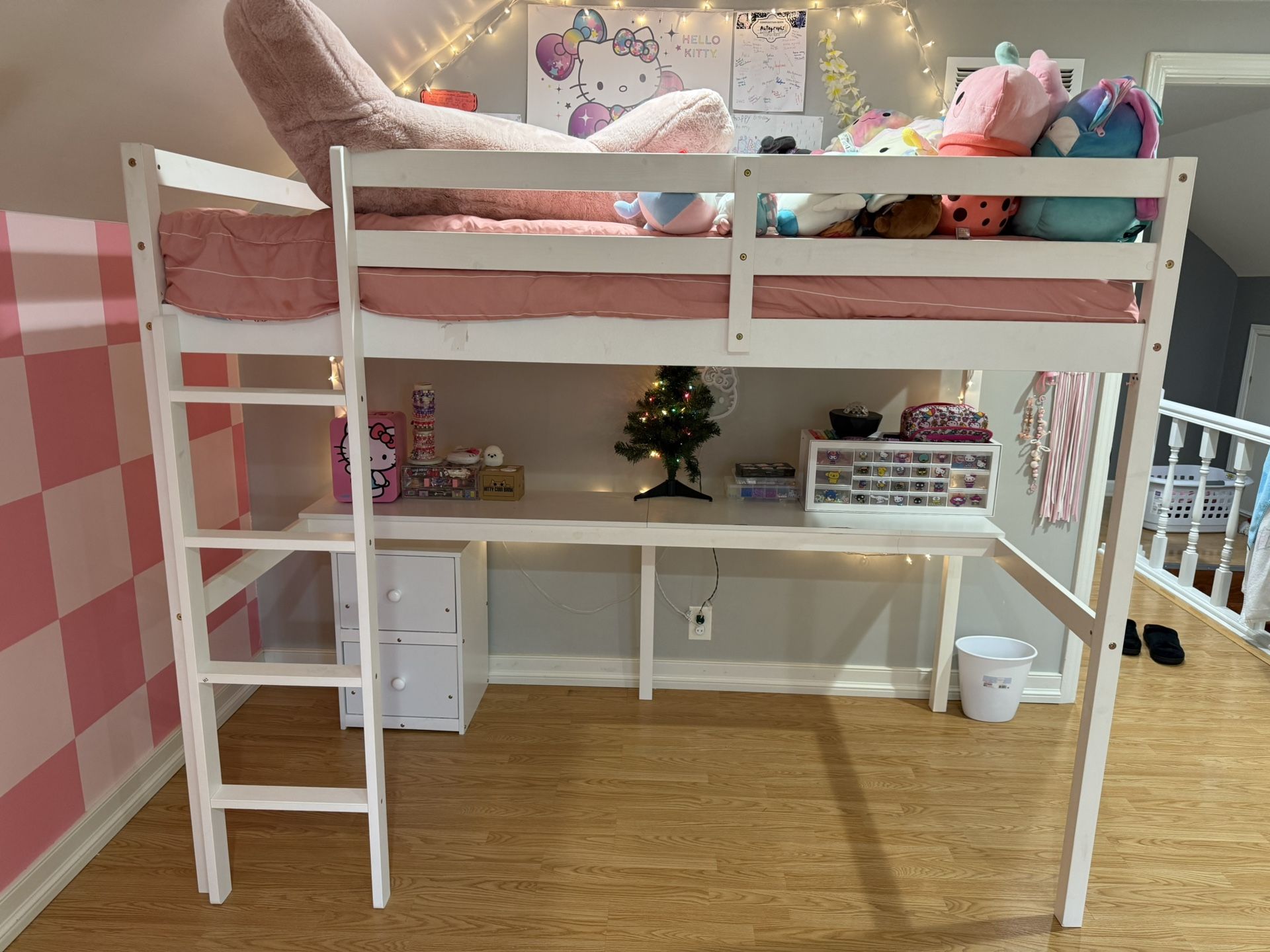 Twin Size Loft Bed frame 