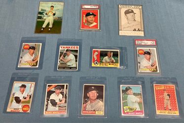 Vintage Mickey Mantle Baseball Cards $25 and up