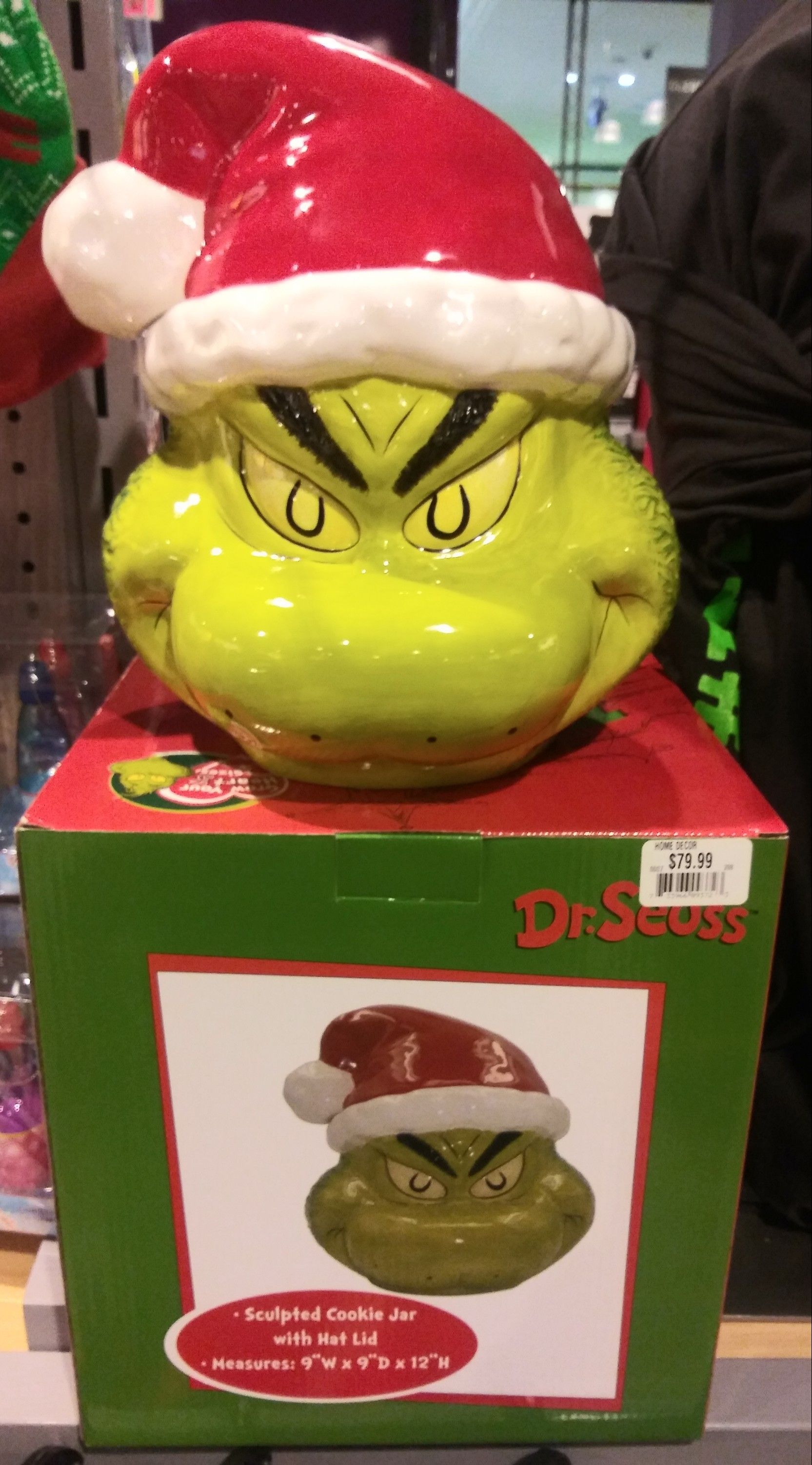 Dr. Seuss Grinch Cookie Jar