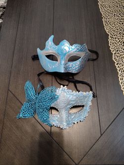 ligth blue pouple masquerade set