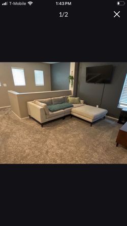West elm sectional couch