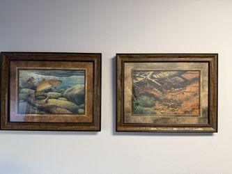 Fred. W. Thomas signed framed prints.