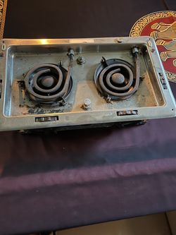 Double Burner Electric Coil Cooktop