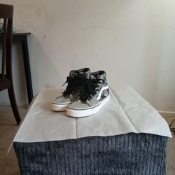 Vans Sk8 -Hi Top Cosmic Glow In The Dark Mushroom Fantasy High Top Sneakers  Mens SZ 3.5/ Women's SZ 5.0 