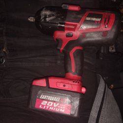 20 V Earthquake XT Good Condition With Battery Ready To Use Retail 250+ Torque Impact Drill