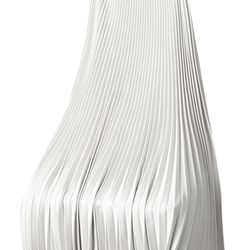 Women’s Skirt Solid Color Satin Pleated Skirt Color White Size XL