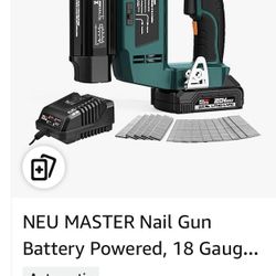 NEU MASTER Nail Gun Battery Powered,