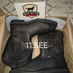IRISH SETTER ULTRA DRY WATERPROOF COMPOSITE SQUARE STEEL TOE PULL-UP BOOTS