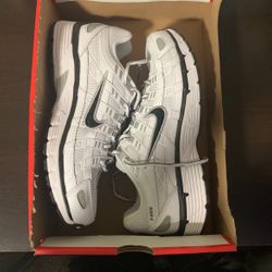Nike P-6000 White Metallic And Black 