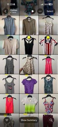 Box full of women clothes
