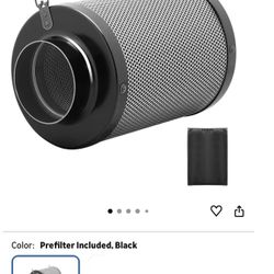 iPower 4 Inch Air Carbon Filter Odor Control with Australia Virgin Premium Charcoal and Reversible Flange for Inline Duct Fan/Grow Tent/Hydroponics, 4