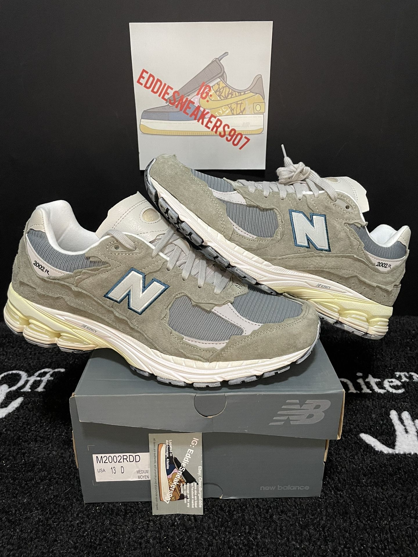 New Balance 2002R “Protection Pack - Mirage Grey” Size 13