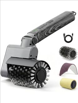 Barbecue grill electric brush cleaner