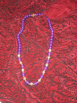 20-in amethyst necklace