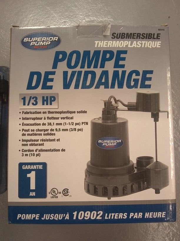 Superior Sump Pump