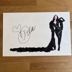 Signed Dita Von Teese Burlesque Photo Print
