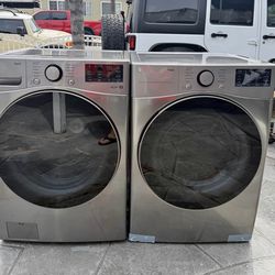 XL LG thin Q washer and dryer