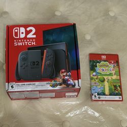 (New) Nintendo Switch 2 Console Mario Kart World Edition + Pokopia 
