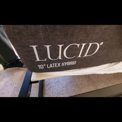 Lucid 10" Hybrid mattress And Bed Frame