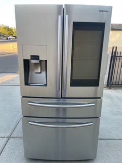Refrigerator Samsung Stainless Steel Four Doors With Smart Screen