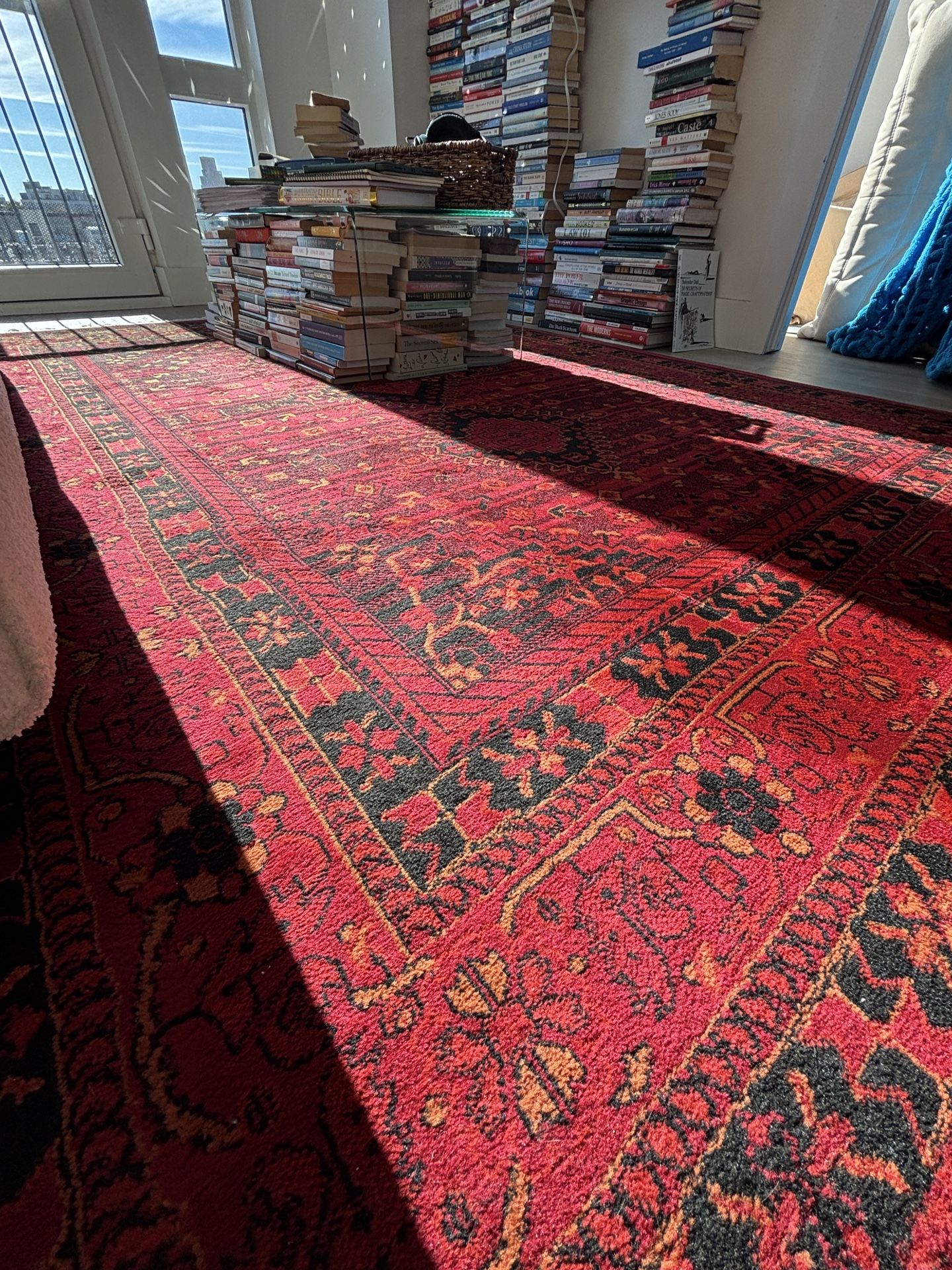 Vintage Style Oriental Red Rug - 6’ X 9’