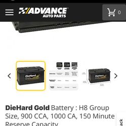 Diehard Car Battery 900cca B24 Gold 