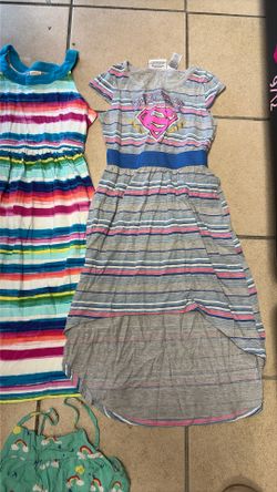 Girl Clothes Size 7/8 Long Summer Dresses